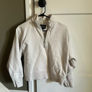 Crop zip up sweatshirt